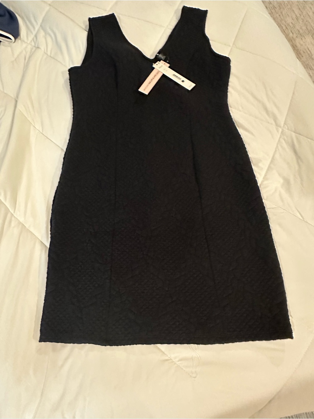 NWT Bloomingdales Aqua Sleeveless V-Neck Dress